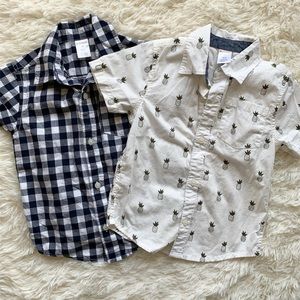 Boys button up shirt set